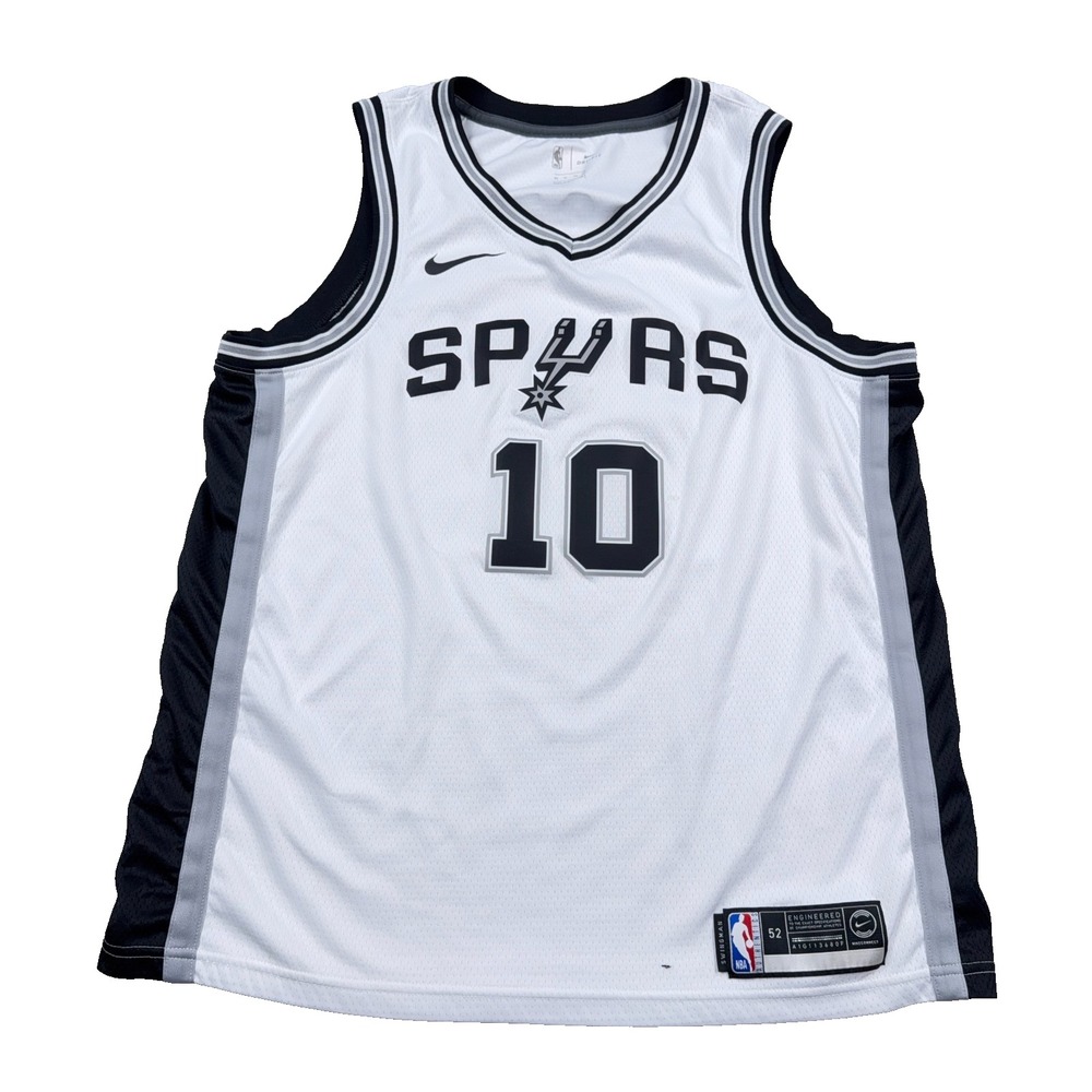 San Antonio Spurs Jersey Men XL White DeMar DeRozan Nike Dri Fit Connect NBA *